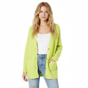 NEW UGG Women’s Joselyn Cardigan II Cozy Knit Size Medium Wool Alpaca Neon